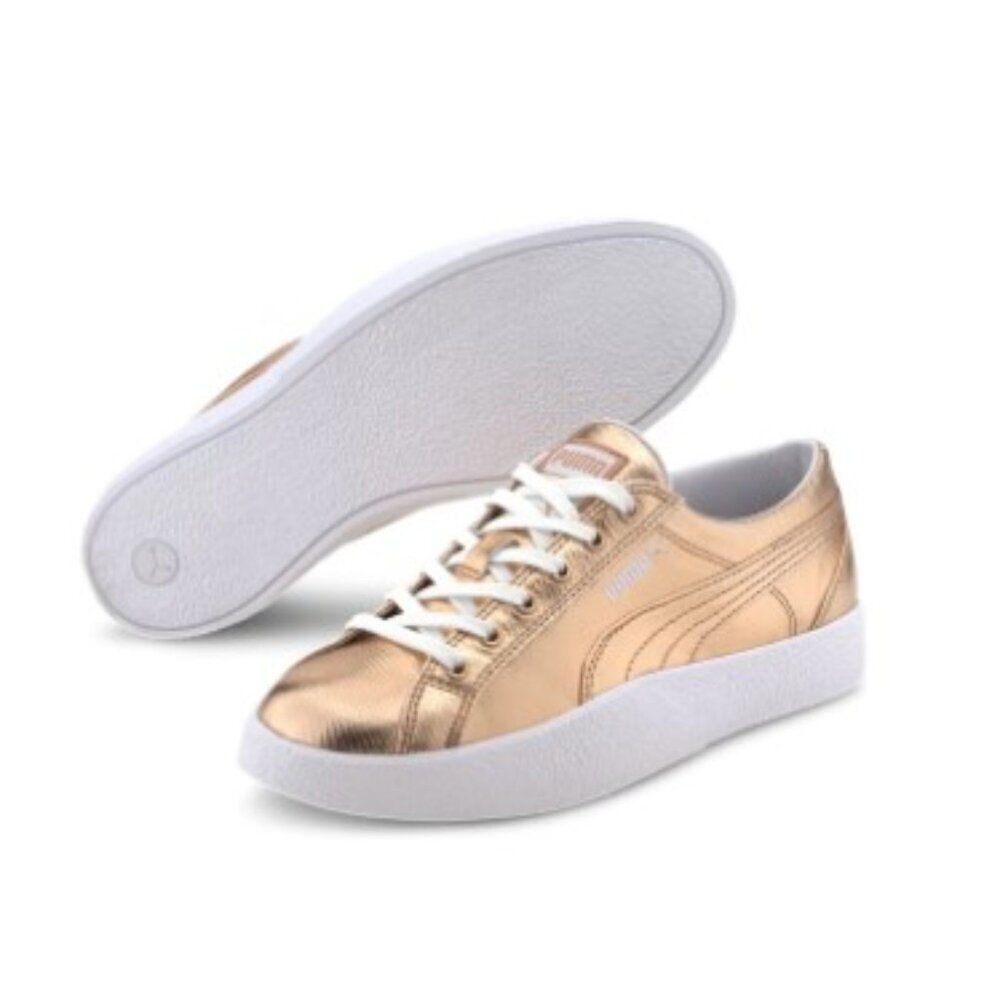 NWOT Puma Women's "Love" Trainers in Metallic Rose Gold (US 8)